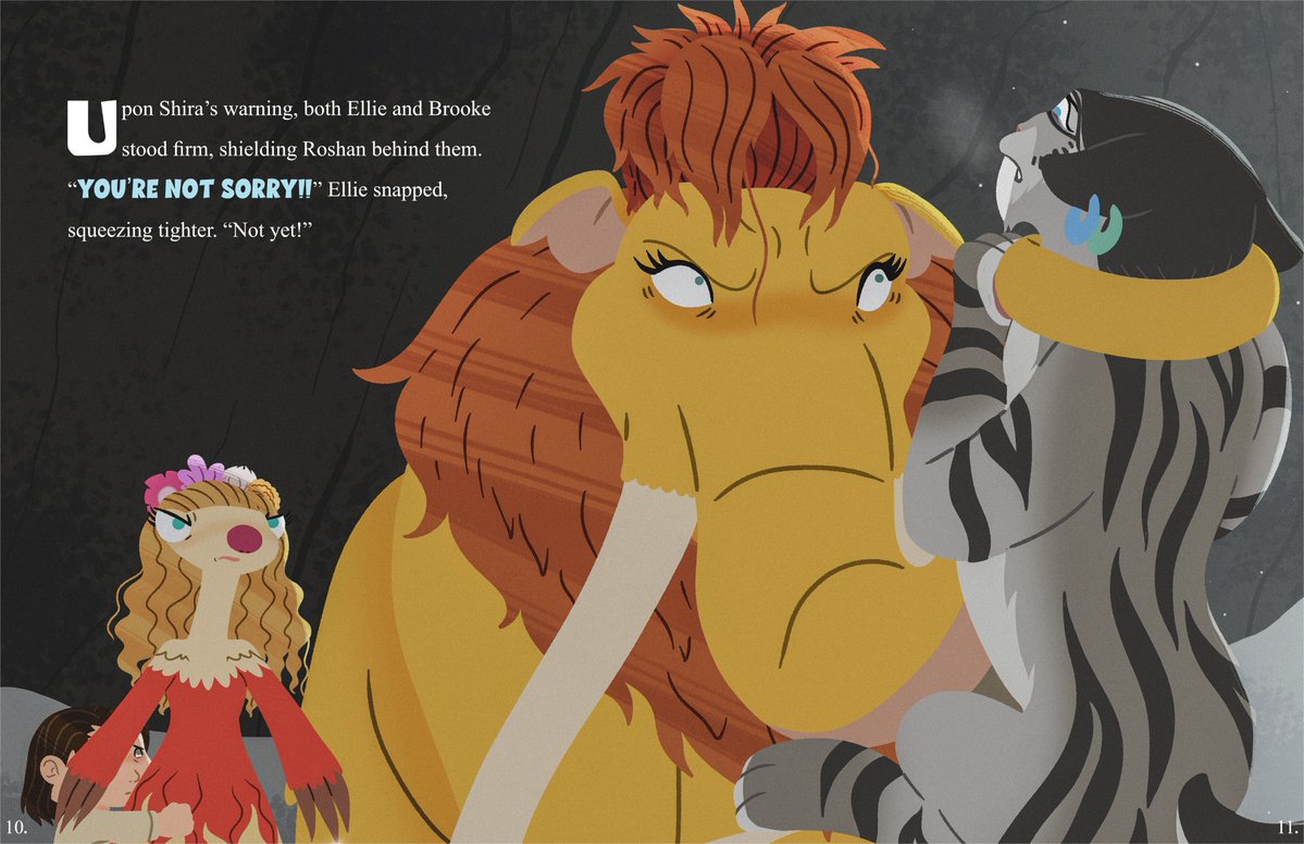 Diego's warning scene from Ice Age 1, retold with the ladies. #iceage #winter #snow.