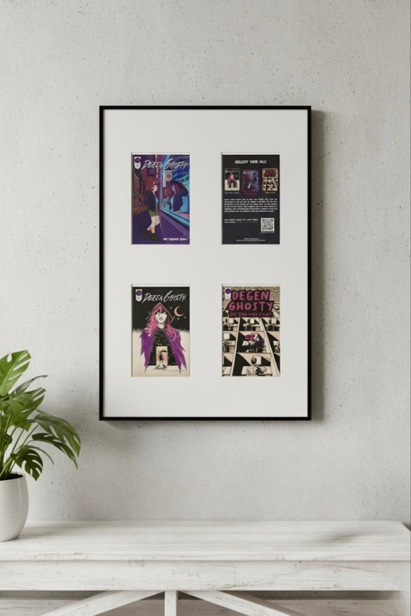 If I held an auction for 4 comic books, would you bid on this framed collection? 

Asking for a friend.
