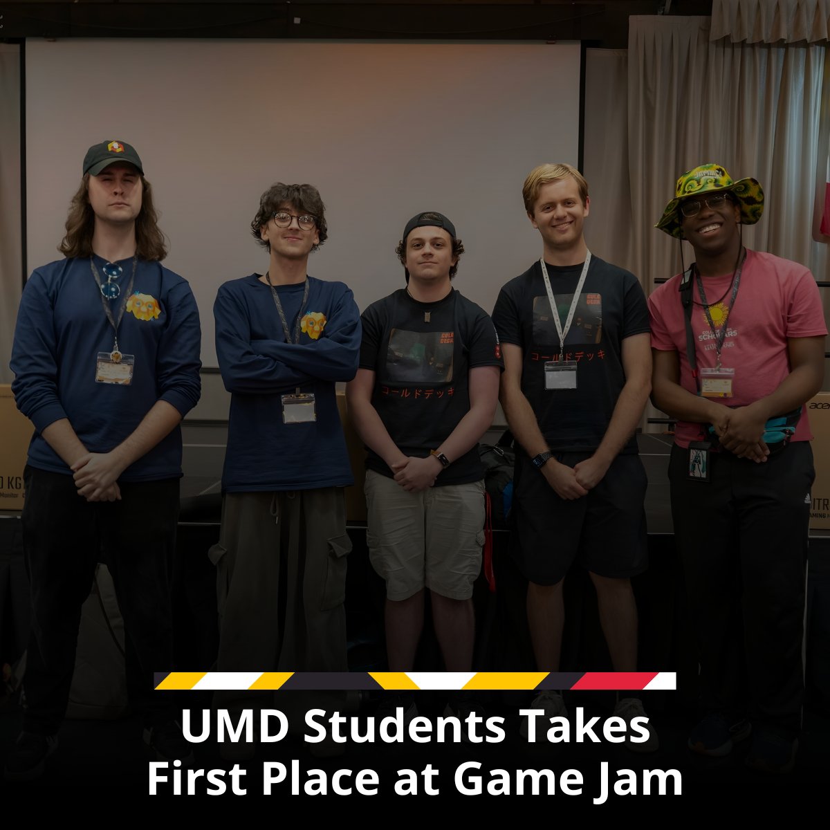 umdcs's tweet image. 🎮 @UofMaryland students win first place at #hackUMBC 2025 Game Jamathon. The @umdcs and Immersive Media Design (IMD) team built a NASA-inspired game in just 24 hours, combining coding, art, and music into a complete playable experience.
Read more: go.umd.edu/hackUMBC2025