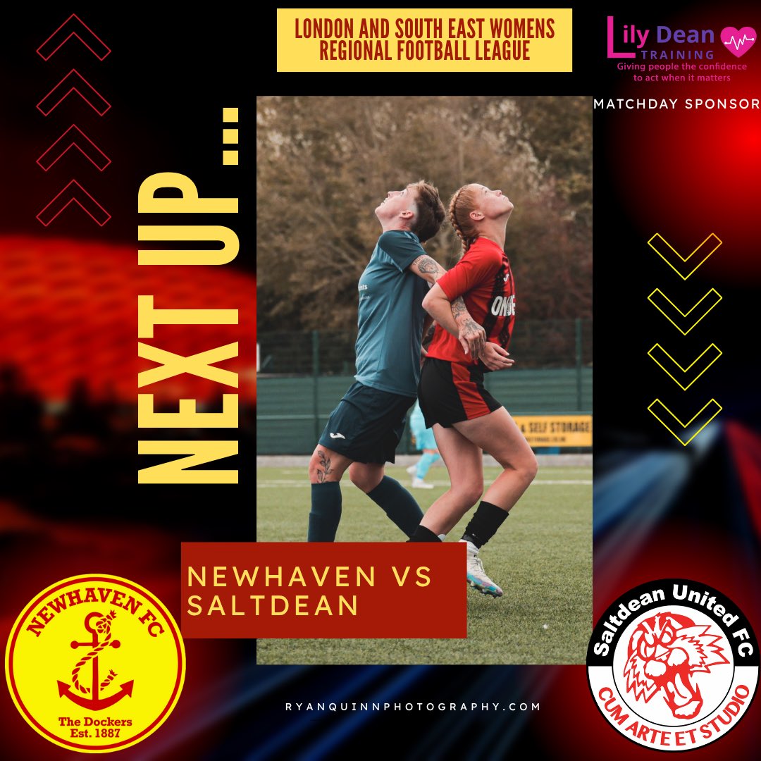 NewhavenLadies's tweet photo. 🔜 NEXT UP!

We host @SaltdeanWomenFC this Wednesday night, under the lights. Get down to The Trafalgar Ground for a 7:45pm KO.

Buy tickets here or on the gate! https://t.co/22IWGwYiKV

#COYD https://t.co/vn0PUgg28m
