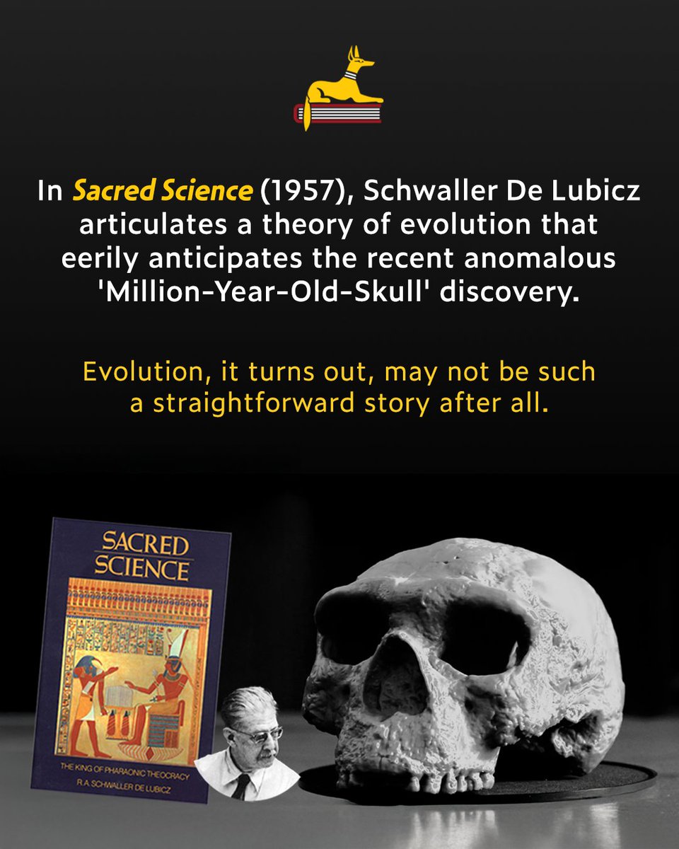 Schwaller's theory shifts the timescale and our understanding of human evolution, offering food for thought in light of the recent 'Million-Year-Old-Skull' discovery.

ow.ly/Uapv50Xbh7F

#EsotericEvolution #SymbolistScience #RAPSchwallerDeLubicz #AlchemyOfConsciousness