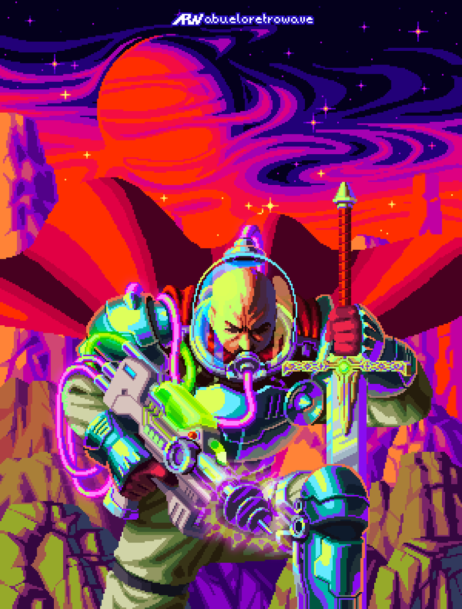 AbueloRetroWave's tweet photo. Hello, it's #PortfolioDay ! i do pixelart 👋👽 https://t.co/SB5ABvMcNR