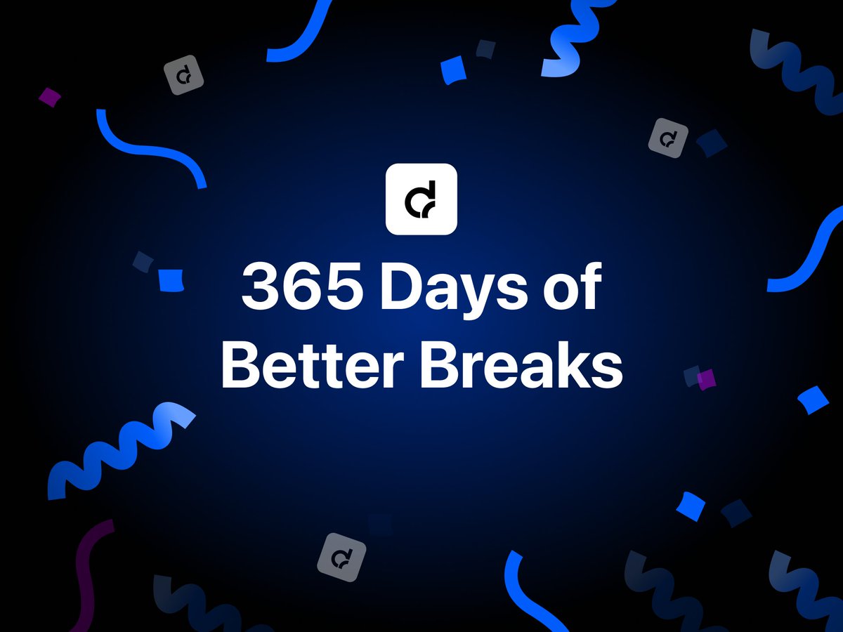 🎉 365 days of DeskRest = 365 days of healthier work

39 updates, countless healthier workdays, and a Mac App Store launch.

Thank you to everyone who's been part of this journey!

👉 deskrest.com

What feature should we build next?