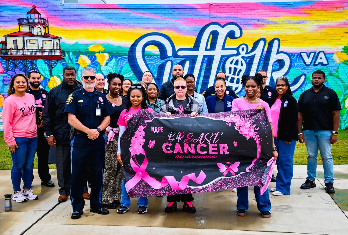 The SPD joined Suffolk Probation &amp; Parole today for their 5th Annual Breast Cancer Awareness Walk. 👟

We walk for fighters 💪, survivors 💖, and those we’ve lost 🕊️.
#BreastCancerAwareness 🎀 #SPD 💗 #ThinkPink #SuffolkStrong 💕