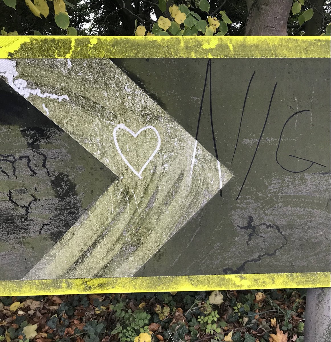 FrogSlimey's tweet image. Taking inspiration from my hero @mike56200 to tackle the filthy signage on a very dangerous bend. I forgot to do a before pic so did a “during pic” - also hadn’t notice a very unpleasant word scrawled in the dirt! At least now vehicle headlights can see a sharp bend up ahead! 🧵