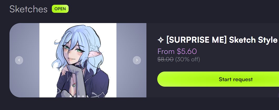 ۶ৎ New service open! ۶ৎ
Available for a limited time only! ₊˚⊹ᰔ
vgen.co/katriezy
#Vgencomm #artmoots