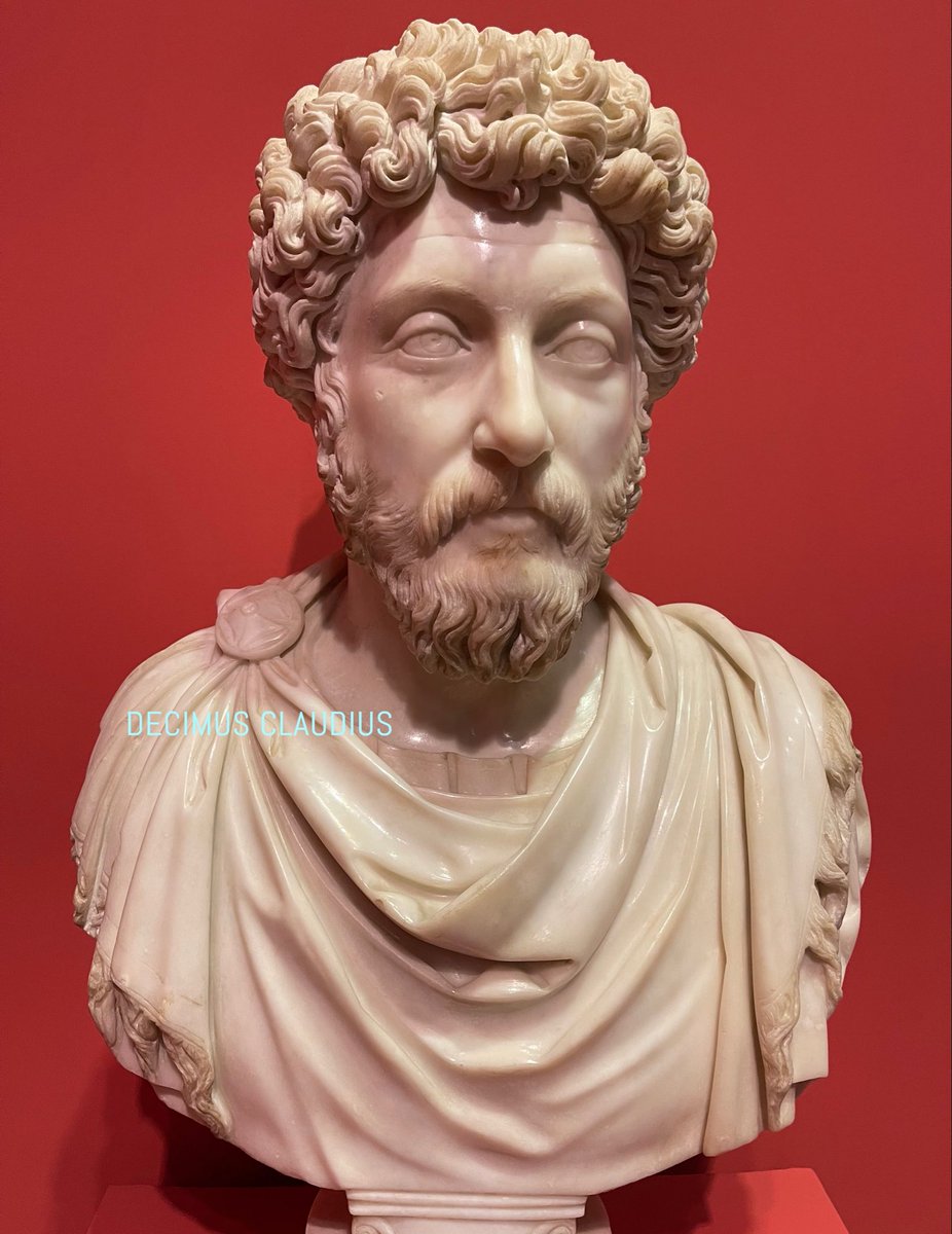 decimusclaudius's tweet image. A Roman portrait of the philosopher-emperor Marcus Aurelius in incredible condition, dated to the 2nd century AD. It is on display with no further information in the Ephesus Museum in Selçuk, Turkey.

#royal #marcus #ancientrome #archeologia #archaeology #elegant #beard #history