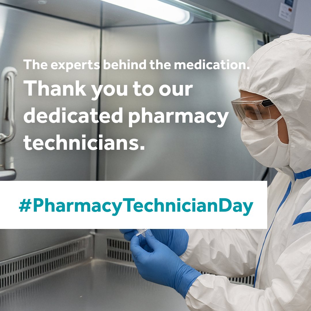 Today is Pharmacy Technician Day, and we’d like the opportunity to express our gratitude to every member of our highly skilled team!

Working in and out of our state-of-the-art cleanroom facilities, their precision and dedication are critical in preparing thousands of