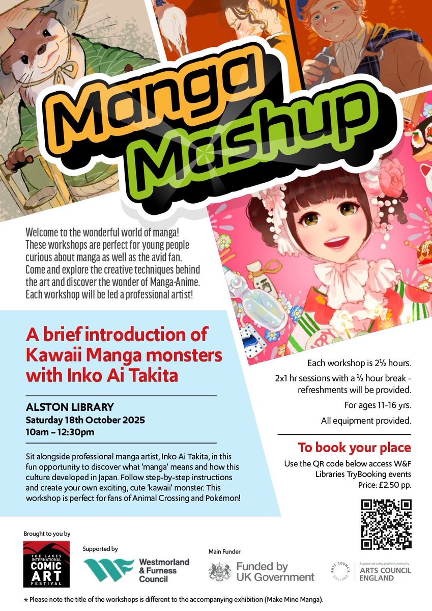Kids in Alston, let’s draw kawaii monsters, shall we?
#Alstonlibrary
trybooking.com/uk/events/land…