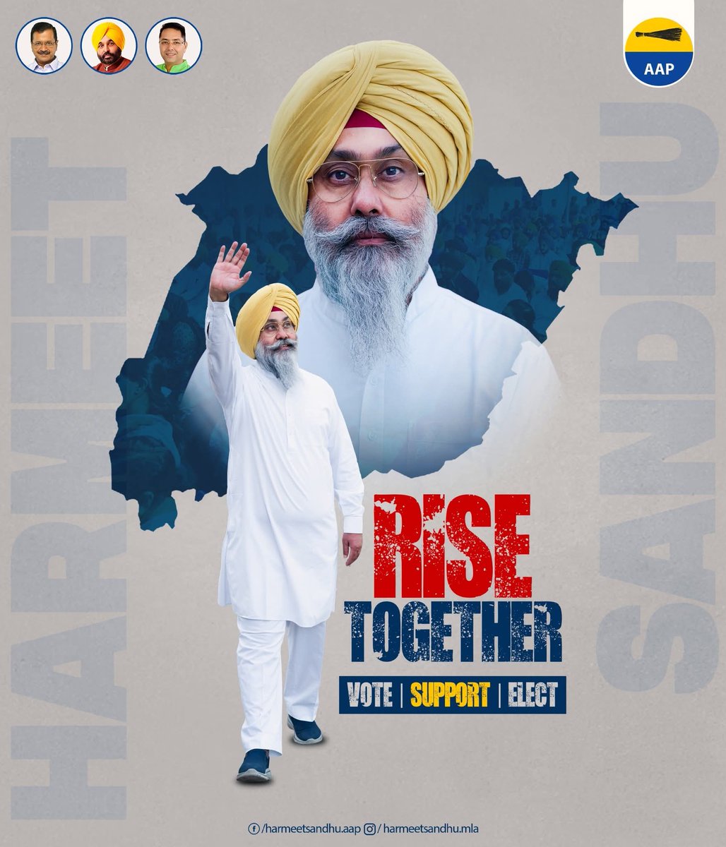 aapkamuddasir's tweet photo. Rise Together
Vote | Support | Elect
Harmeet Singh Sandhu 

#aapdisarkaaraapdamla #HarmeetSinghSandhu #AAPPunjab #AAP #byelection2025 #tarntaranbyelection https://t.co/mSi8Hjr8Gd