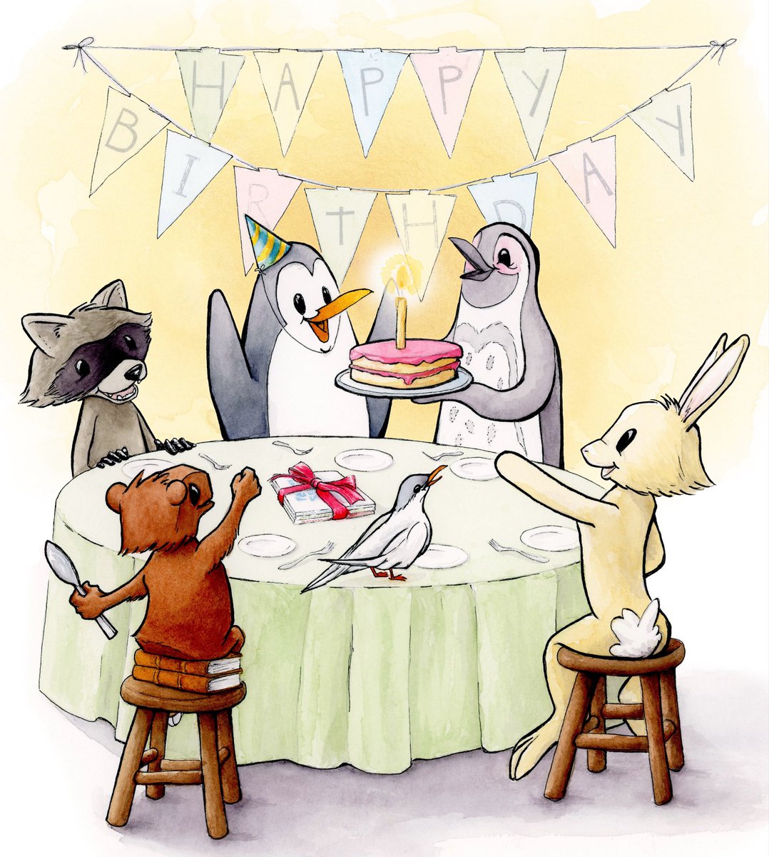 JessEvans915's tweet photo. 🎉Happy Book Birthday to the PENGUIN AND FRIENDS books! 📕🎂
#PenguinAndFriends #bookbirthday #Adventure #bookseries #wordless #wordlesspicturebook #picturebookseries
#kidlitart #kidlitillustration #picturebook #childrensbooks @canonballbooks @canonpress @scbwi @scbwi_inw https://t.co/JrrFiQAGhJ