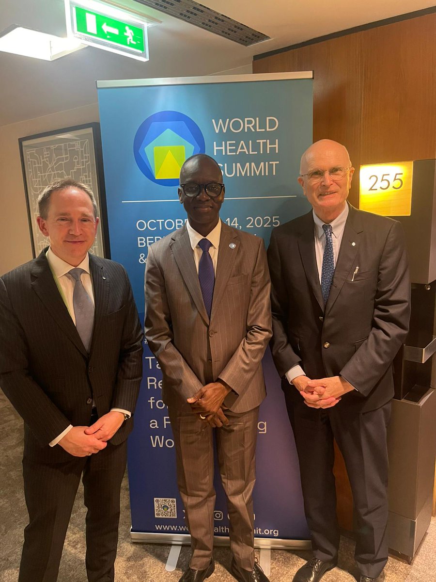 Great meeting with Axel Pries and Carsten Schicker from <a href="/WorldHealthSmt/">World Health Summit</a> to explore stronger collaboration and spotlight Africa’s leadership in global health innovation and dialogue.
