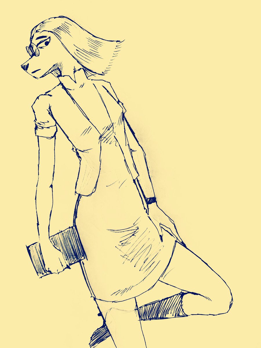 Dog woman who is built like a twig