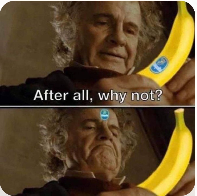 I have started collecting LOTR memes and spamming my boyfriend with them while he’s at work
