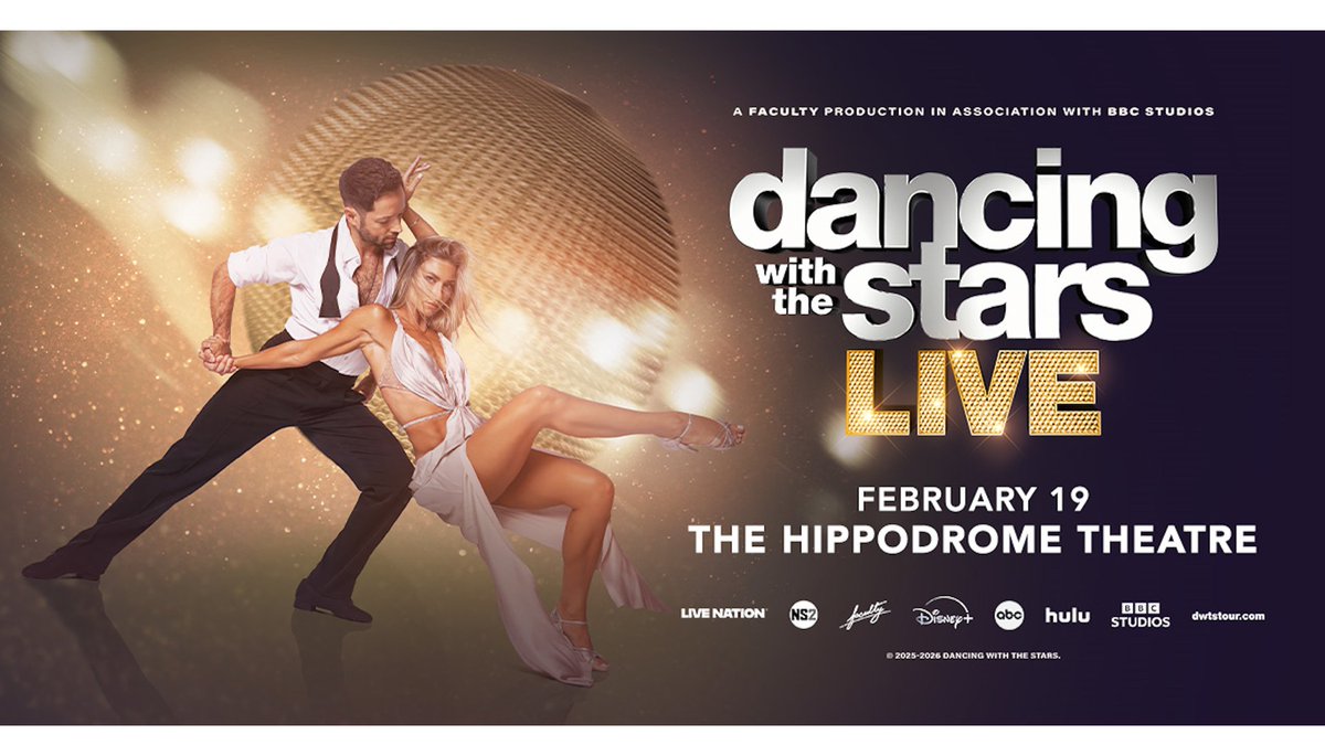 Dancing With The Stars Live is coming to the Hippodrome Theatre February 19, a Live Nation Show. Tickets are on sale now! We have your chance to win tickets, courtesy of Live Nation, keep listening to Mix 106.5 for your chance to win.
