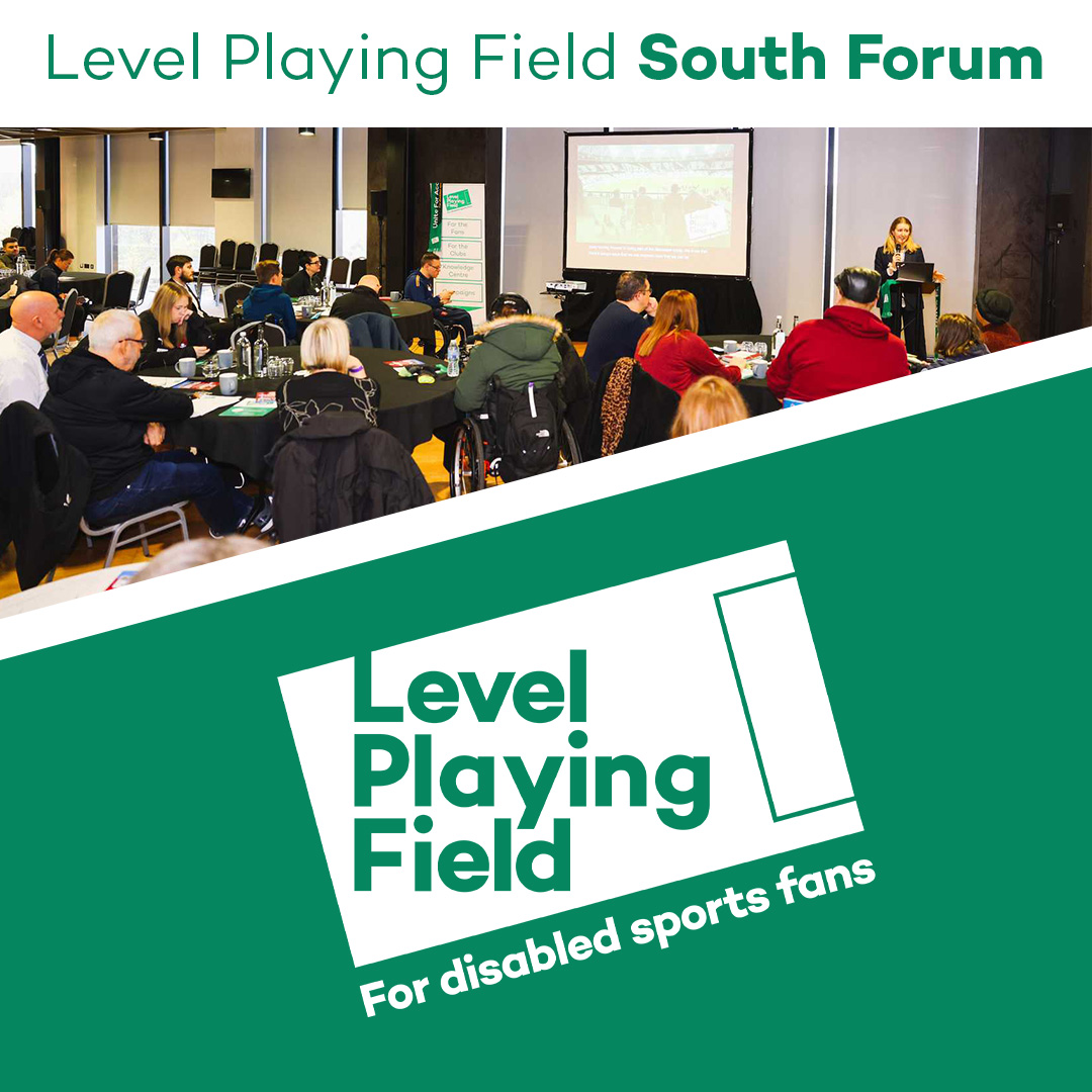 🏟️ The Level Playing Field South Forum will be hosted <a href="/SouthamptonFC/">Southampton FC</a> on Monday 17 November!

Take the opportunity to come together for discussions with disabled fans and representatives from organisations across the sporting landscape.

Read➡️levelplayingfield.org.uk/news-item/sout…