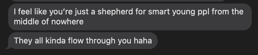 caitlinbolnick1's tweet image. Grew up in middle of nowhere w/ no ties to tech. One of the best parts of my job is helping others on that same path. If you’re sharp, hungry, and technical (I was never smart enough for that!!), reach out — I’ll try to help where I can...and I won&apos;t take equity for it 🫠