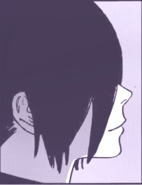 &gt; She stares up at his facade,
  her grin softening, her hand faltering
  to her side swiftly .

   ゛you sure do ~  ゛.