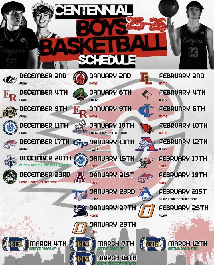 Schedule for 2025-2026! Excited for this group!! #StaytheCourse #NotmeButwe