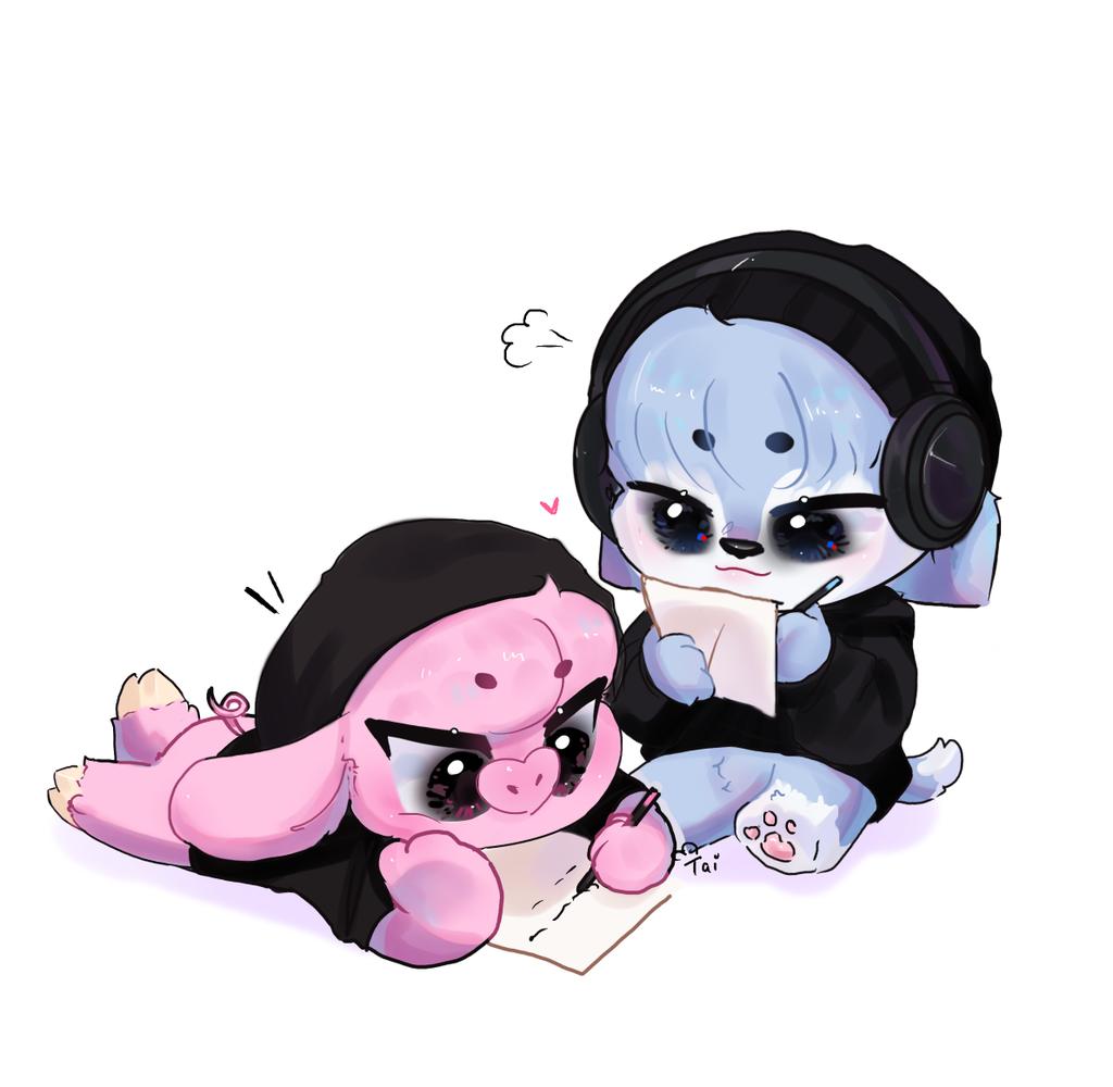 They are working, don't bother these important men

🐺🐷🐰#twochan #binchan