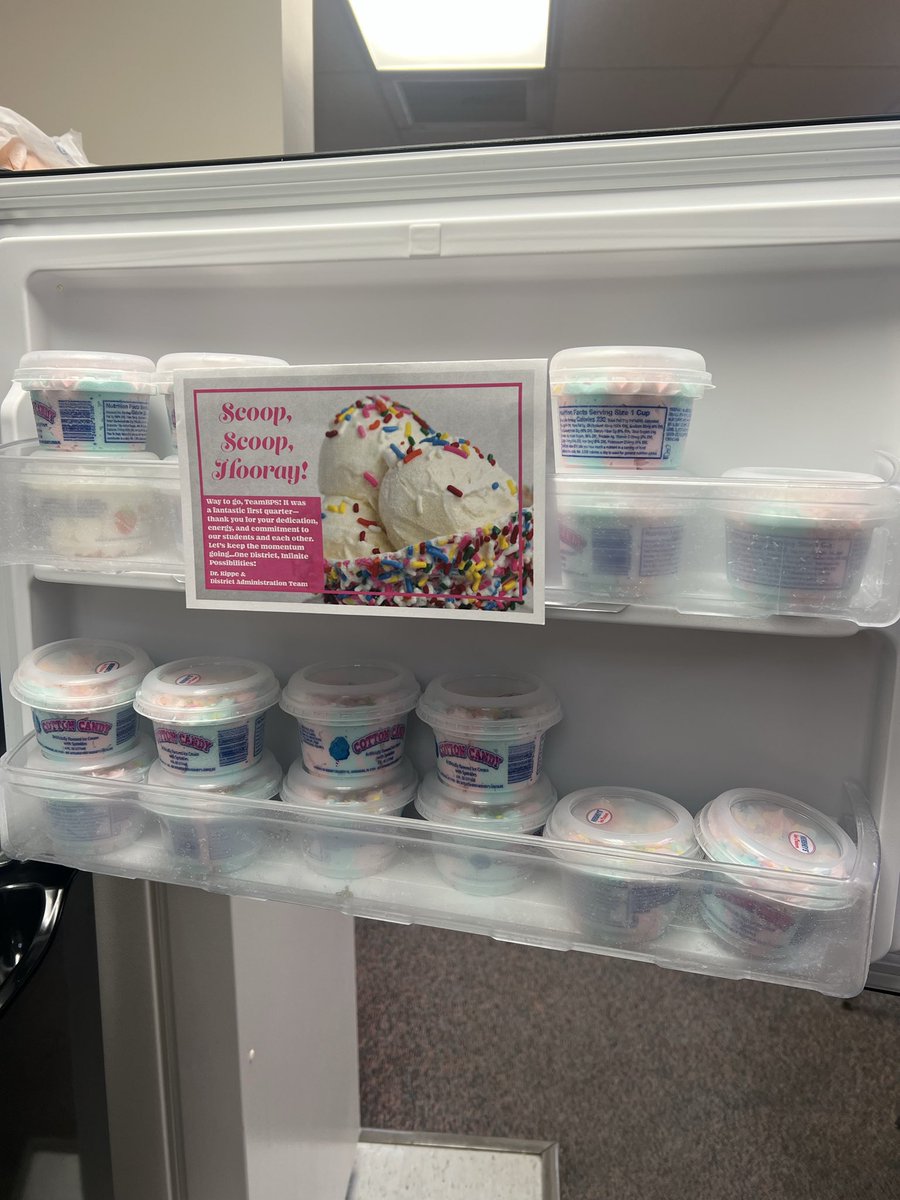 Thank you <a href="/RippeJeff/">Jeff Rippe</a> &amp; district administration for the sweet ice cream treat for our staff during parent/teacher conference week! 🍦 Much appreciated by everyone at <a href="/TSWildcats_BPS/">Two Springs Elementary School</a>!  #bpsne #TSwildcats1