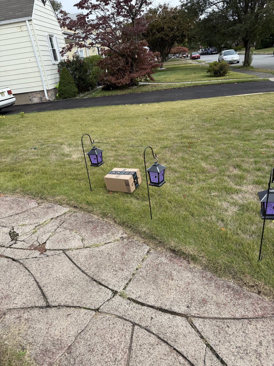pgtsmith's tweet photo. This is how Amazon delivered my package. I checked their website this was not blown there by the wind it was placed there. Unbelievable! https://t.co/RN9dzBJDqz