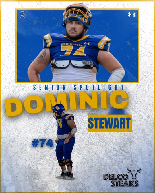 SpringfieldFB's tweet image. Class of 2026: Dominic Stewart (#74). Football&apos;s been his thing for 12 years, and his pre-game meal is all about raiding the fridge. Catch him reading, outdoors, or binge-watching &apos;The Program&apos; in his free time. Post-grad plans? Learning the electrical trade.