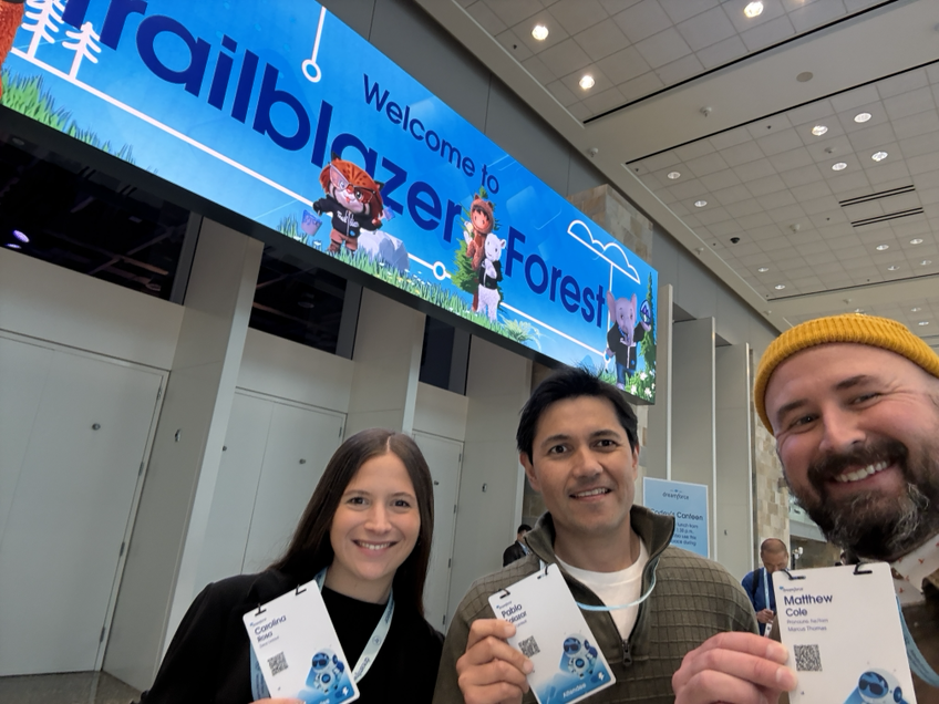 The wait is over #DF25 is finally here!  Yesterday, our team gathered to grab their badges Now they're ready to dive into 3⃣days of innovation and the Agentic Future 🤖
On the ground? Connect with us! We want to chat about your challenges, ideas, and #Agentforce  #dreamforce2025