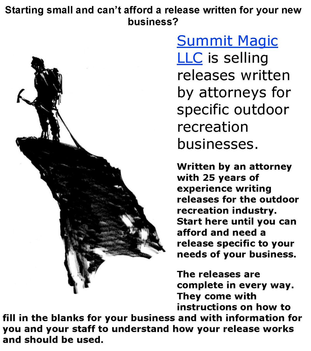 RecreationLaw's tweet image. 𝐅𝐨𝐫 𝐦𝐨𝐫𝐞 𝐢𝐧𝐟𝐨𝐫𝐦𝐚𝐭𝐢𝐨𝐧 𝐞𝐦𝐚𝐢𝐥 𝐉𝐢𝐦@𝐫𝐞𝐜-𝐥𝐚𝐰.𝐮𝐬

#RiskManagement #OutdoorRecreation #ReferenceBook #ORLawTextbook #OutdoorRecreationLaw #OutdoorIndustry #OutdoorLaw