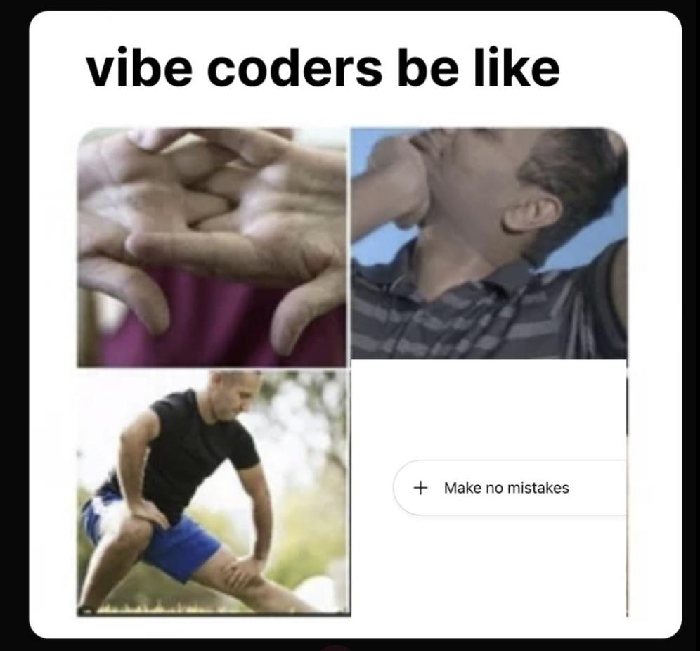 data_cyborg's tweet image. I am sweating already
 #ProgrammerHumor
 #meme