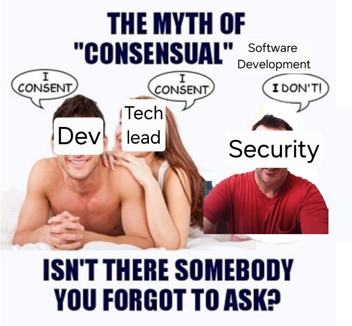 data_cyborg's tweet image. Security mindset they said
 #ProgrammerHumor
 #meme