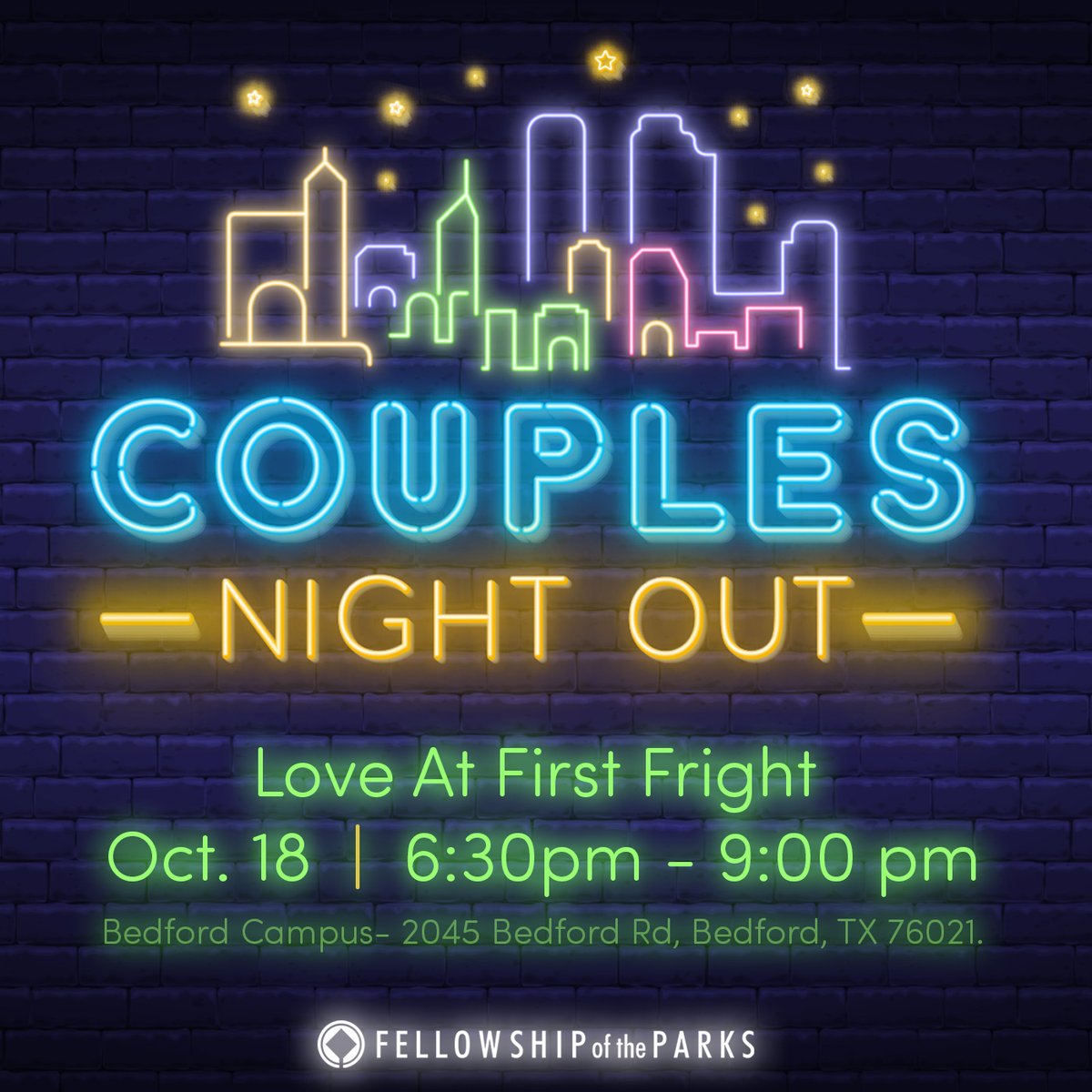 Date night with a spooky twist! 🎃👻 Costumes, Halloween trivia, games, festive snacks &amp; prizes—all for $20/couple. Oct 18 | 6:30–8:30 pm | FOTP Bedford. Register by Oct 17 👉 loom.ly/bNfQiVY