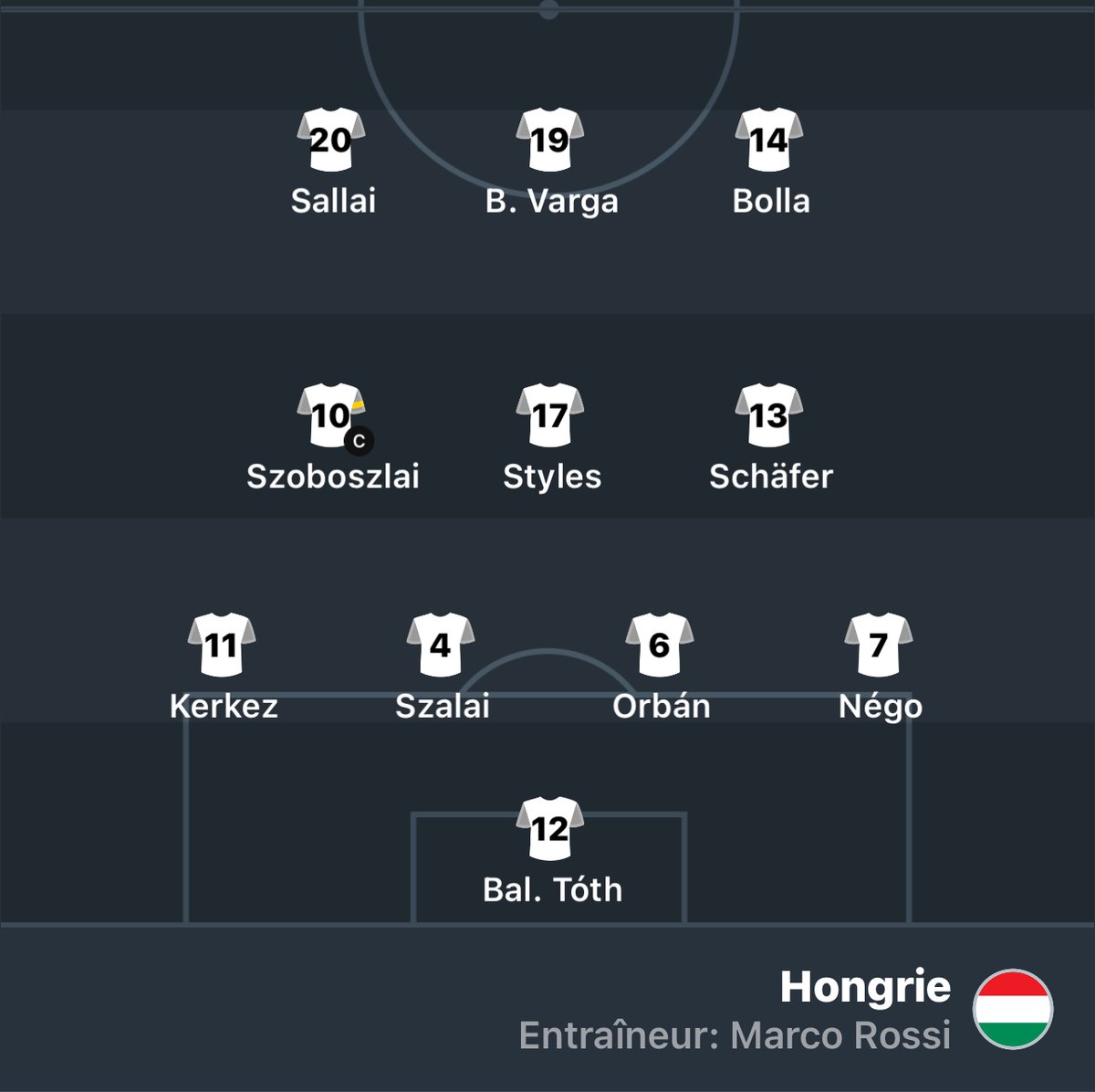 EURO2024FRA's tweet photo. 👕 COMPOS 👕 Cristiano titulaire!
#PorHon | #EspBul | #EQ https://t.co/TWBAXvMp1V