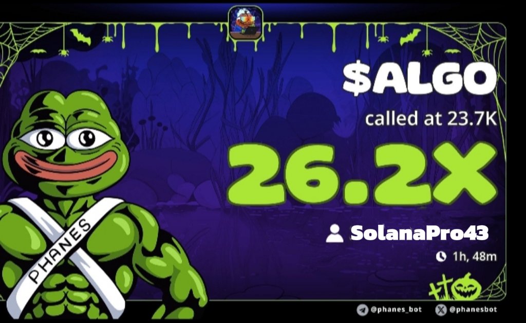 SolanaPro43's tweet image. #ALGO just hit 26X
Don’t wait for proof, be early.
📲 Join the run : t.me/SolanaPro43
CA>>
3F57ME7sgqaGnajTd5XZeAzsgmE1nxyZvkAUsvRgpump
#Crypto #Solana #DOGE #zeudiners #helevier #trading #Altcoins #USA #LoveIslandUSA #memecoin #Australiatrader #LoveIslandUK