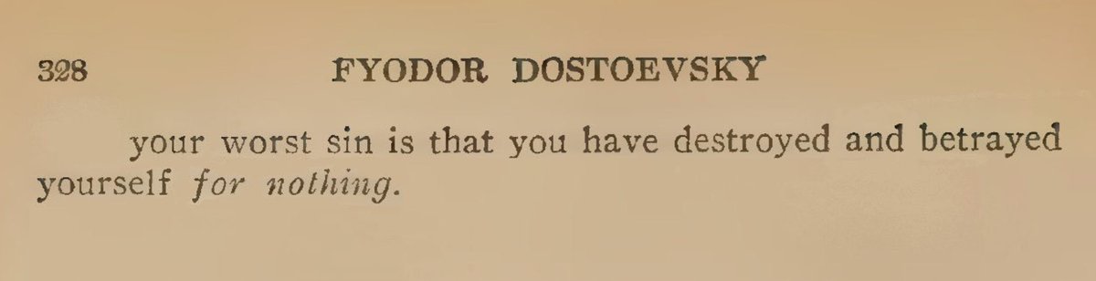 Dostoevsky always hits hard