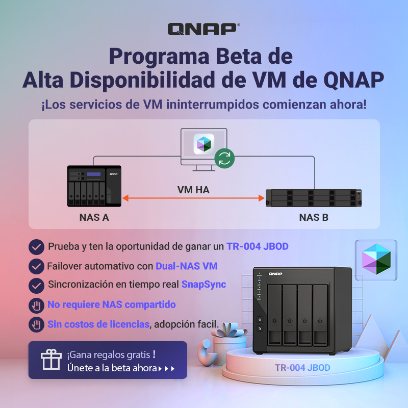 Qnap_LA's tweet image. 🚀 ¡QNAP ahora es compatible con #VirtualMachine #HA! ¡Únete a la prueba Beta y gana premios!
👉 Únete ahora: qnap.to/88db7c
👉 Más información: qnap.to/88db93
#QNAP #HighAvailability #Virtualization #NAS #BusinessContinuity #VM #DataProtection
