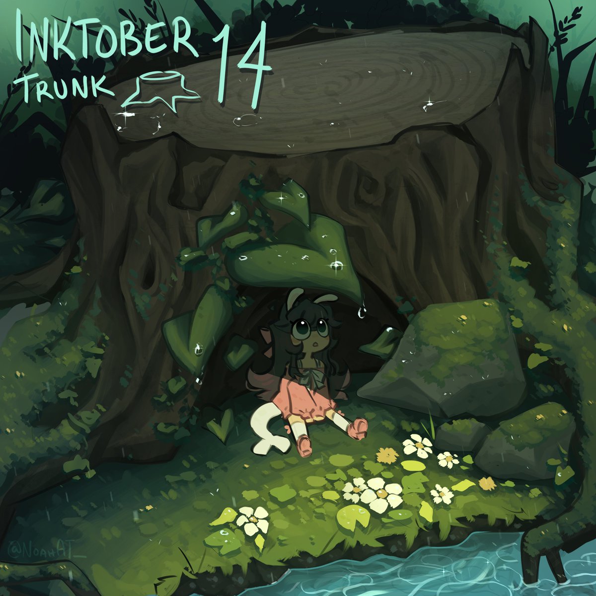 𝑻𝒊𝒏𝒚 𝒊𝒕𝒎𝒈! 🍃🩵🌼
#Inktober2025 #inktober2025day14 #itmg