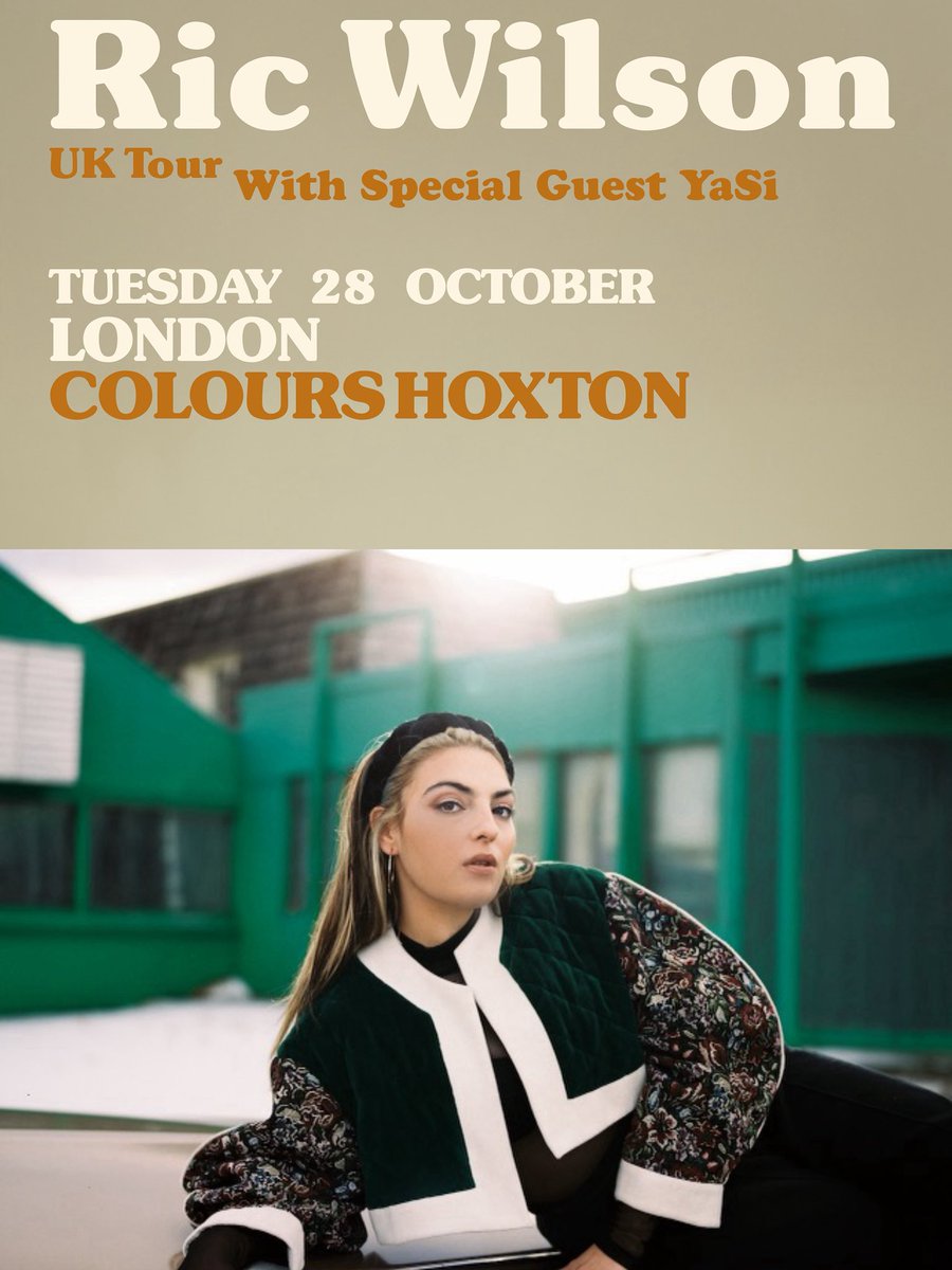 FreeDiscoLabel's tweet image. 🪩LONDON SUPPORT JUST ANNOUNCED🪩

@RicWilson returns to @ColoursHoxton on October 28th as part of his UK Tour and we’re excited to announce the official support lineup

✨ peggy
✨ yasi 
✨ @Jay_Lewn 

🎟 ticketweb.uk/event/ric-wils…

#RicWilson #AmericaRunsOnDiscoTour #ColoursHoxton