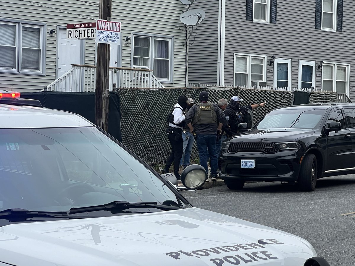 An SUV driven by ICE agents crashed into a car, taking down a pole at Chalkstone Ave and Raymond St in Providence. Witnesses say the agents were conducting an operation a block away at the time, and this SUV was going through a red light, slamming into the white car. <a href="/wpri12/">WPRI 12</a>