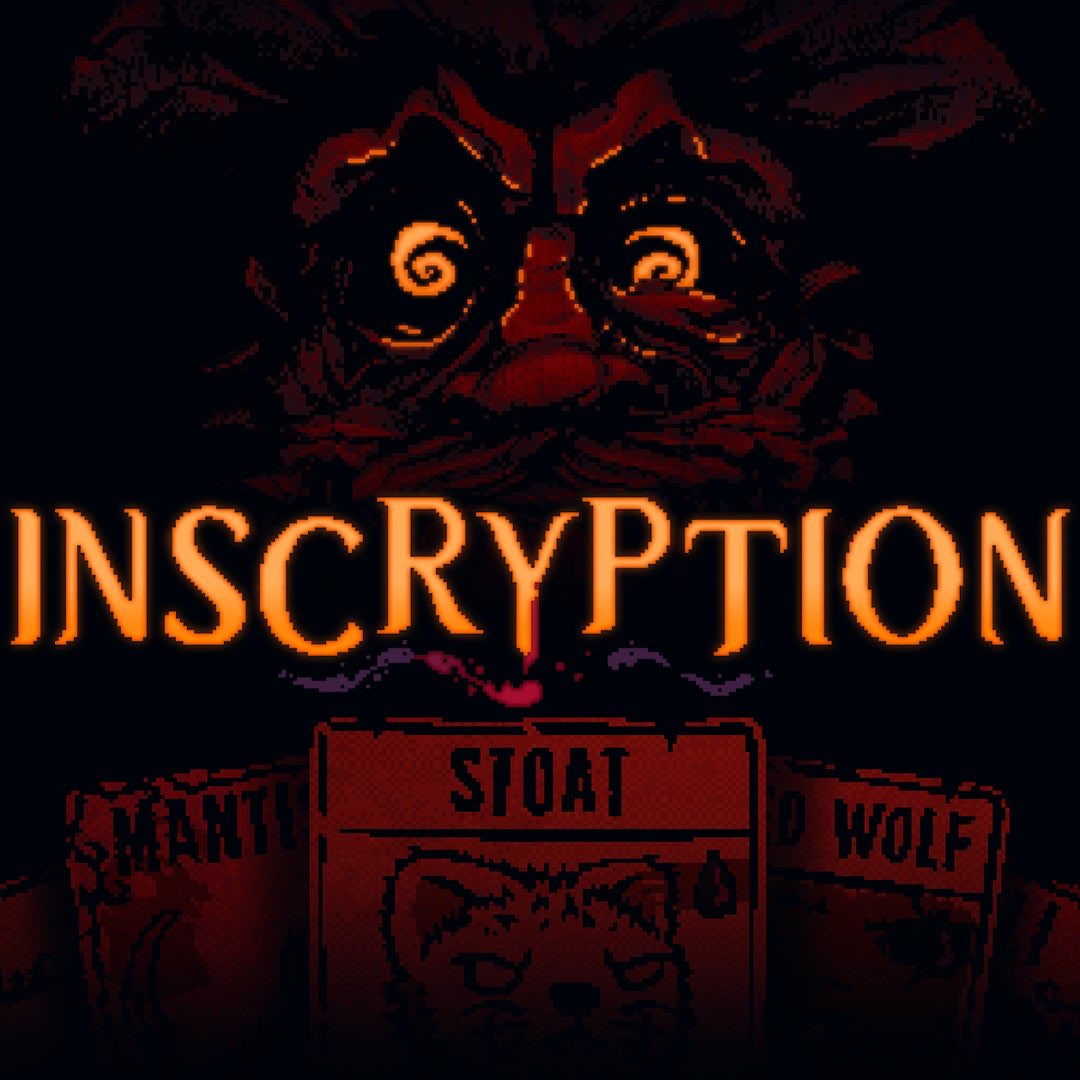 The results are in! I will be playing Inscryption as my next horror playthrough! 

I have ONLY heard amazing things about this game, so I’m excited to finally go on this journey 

See y’all at 1pm PDT on my Twitch channel for what I assume will be a WILD experience ✌🏼