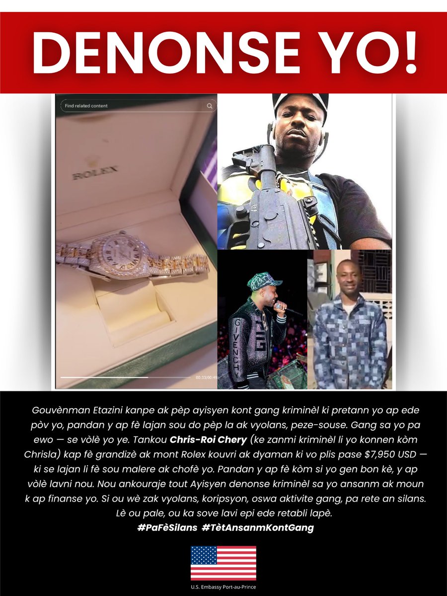 U.S. Embassy Haiti tweet media