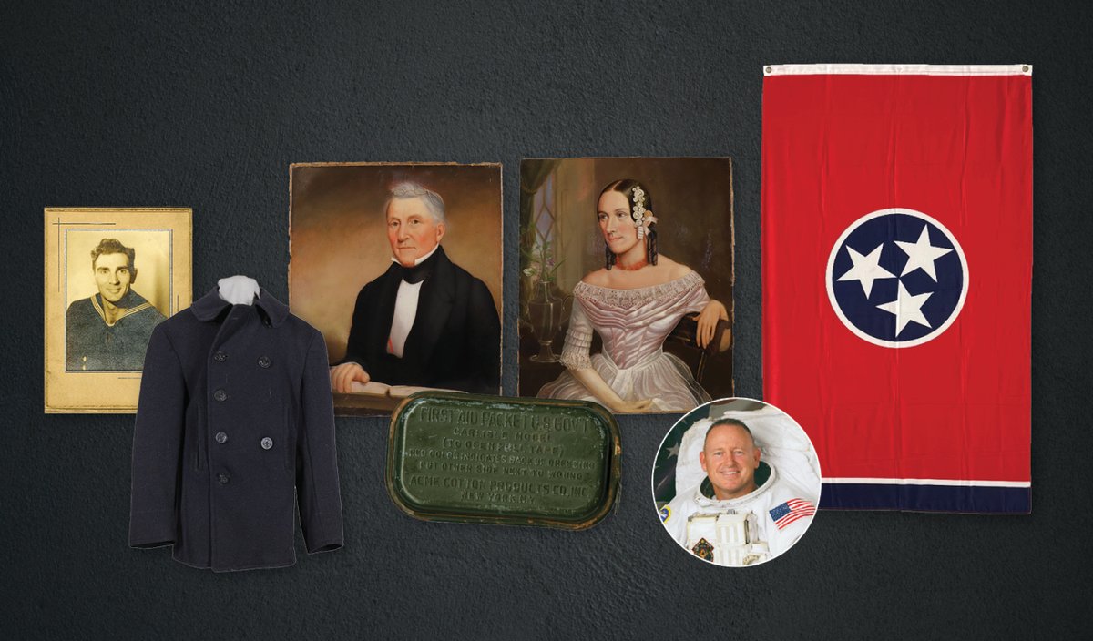 The Museum has added some amazing pieces to our collection, including portraits of Rev. Jeremiah Burns and his daughter, Thomas Neel Olhausen’s WWII Collection, and a State Flag that literally went to space and back with astronaut Barry Wilmore! More: bit.ly/4nQHwkp