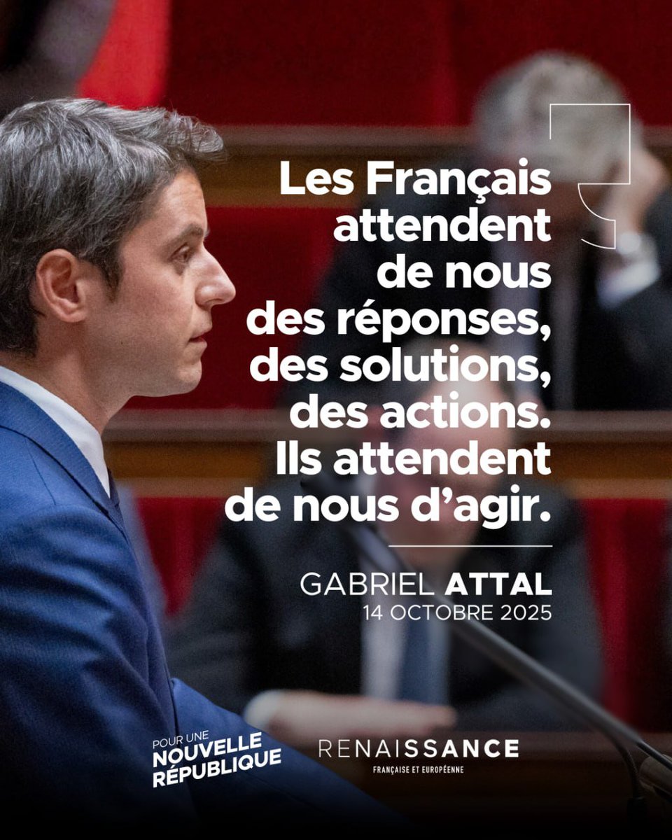 Le Premier ministre <a href="/SebLecornu/">Sébastien Lecornu</a>  redonne à l'<a href="/AssembleeNat/">Assemblée nationale</a> la place centrale qui est la sienne. 

 Il prouve sa volonté de dialogue et de compromis avec   tout  l'arc républicain. 

Nous <a href="/Renaissance/">Renaissance</a> ,serons à ses cotés: 
Du coté des solutions, et non celui de l'obstruction.