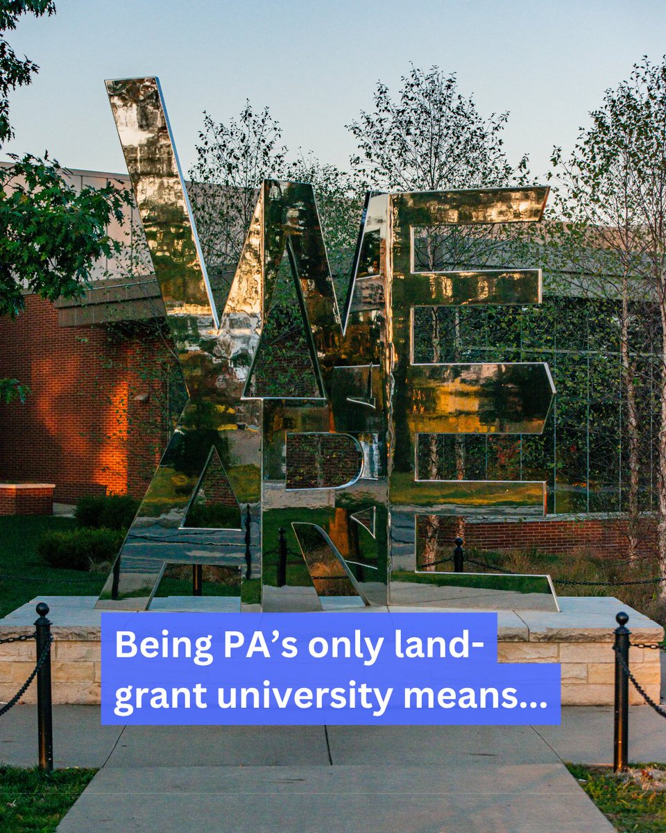 AdvocateState's tweet image. 160+ years of history as Pennsylvania’s sole land-grant university. And we’re just getting started.