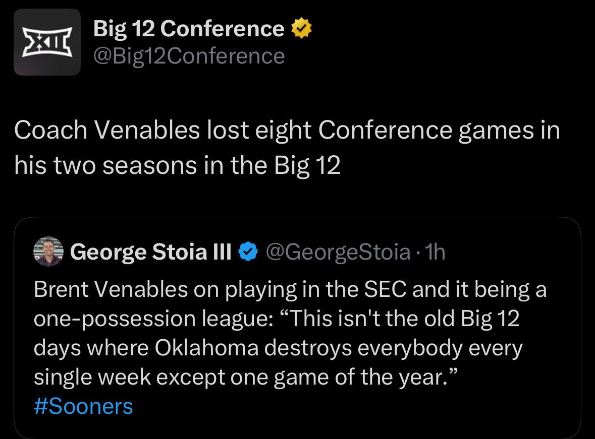 Brent Venables just lost another one to the Big 12