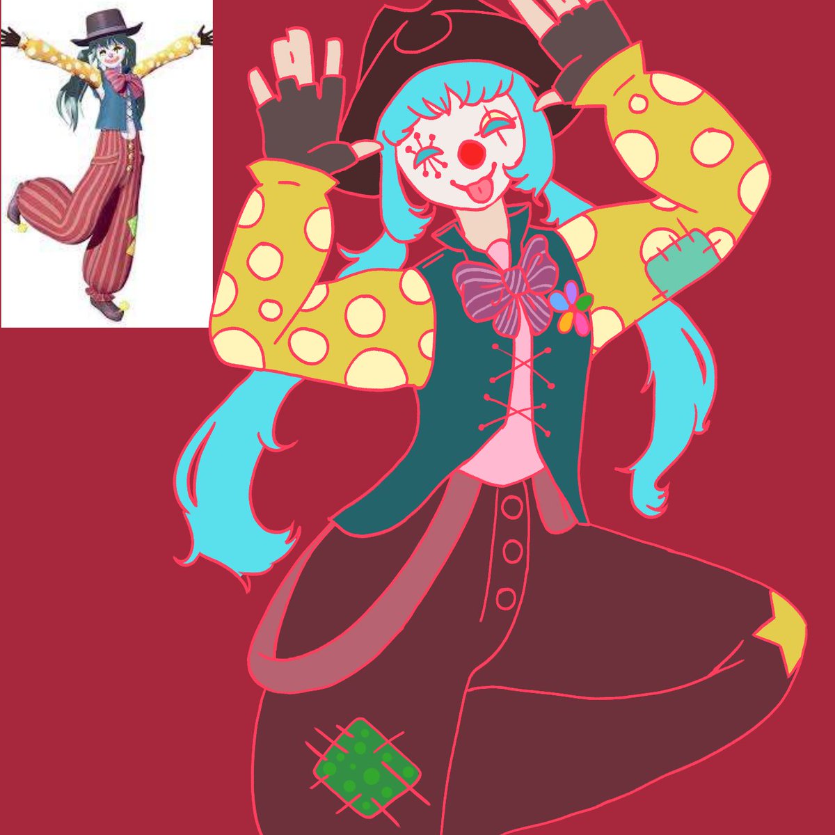 goobsaurus's tweet image. Honk-sune Miku if you will
My bf wanted me to draw
.
.
#HatsuneMiku #fanart #digitalart #digitalart #practice #sketch #final