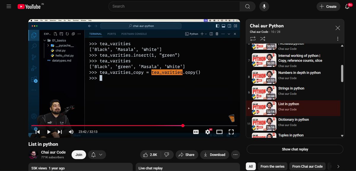 Adarshh18_'s tweet image. DAY 49 ✅ #100DaysOfCode
- Done With First 10 Lectures from Chai aur Python !!
- Attended 2 Mid Semester Examinations !!
#TUFWinterArc