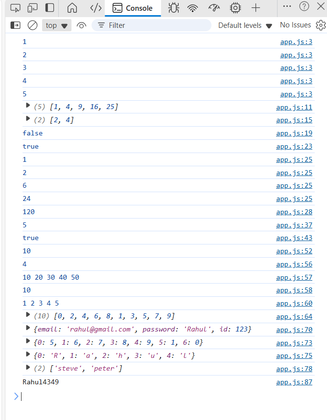 rahulpanda4349's tweet image. Day 23/100✅Started my #100DaysOfCode With Full Stack Development Journey today.               
Today I Completed Arrow Methods and Parameters  in JavaScript. And a Practice Questions On it.                #Zigbee #100DaysOfCod