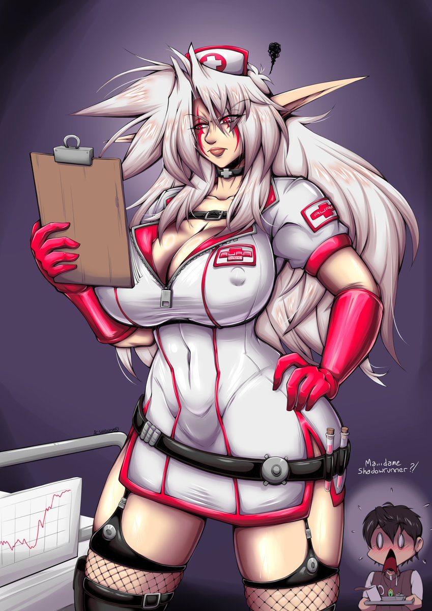 For Halloween, Shadney already had been a witch, a mummy, a X-man, a demoness, a zombie... what about this year, A NURSE?!