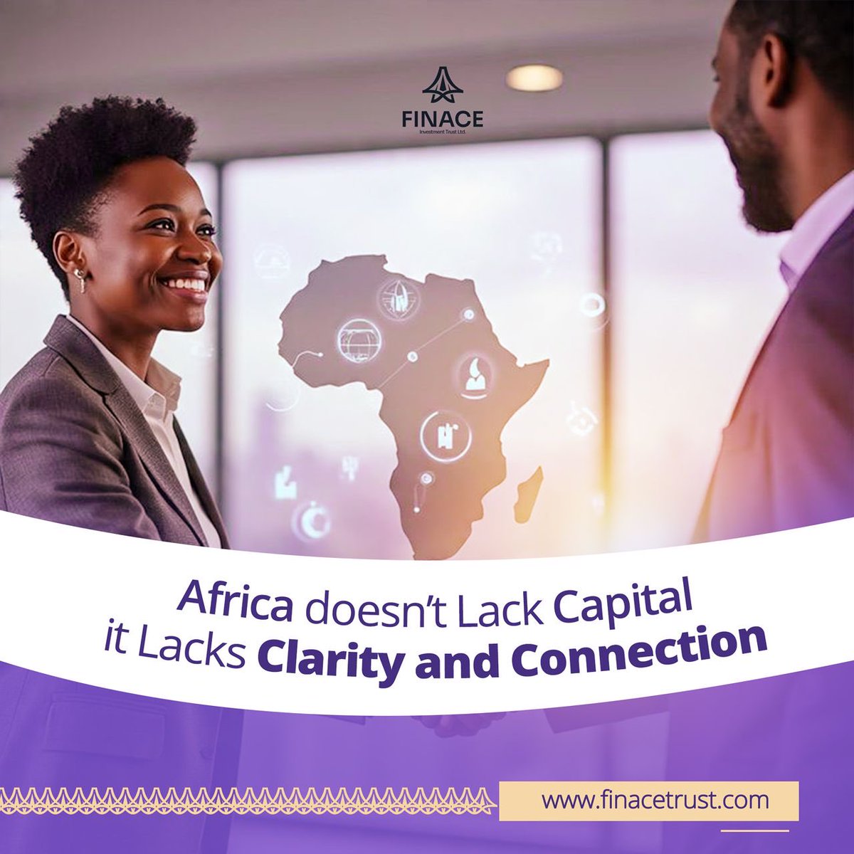 FinaceTrust's tweet photo. The future of African finance won’t be inherited  it will be architected.
We’re building that blueprint at FINACE. 

#Finace #Blockchain #FintechAfrica #ImpactInvesting @fincacetrust https://t.co/iLoVtrFzxn